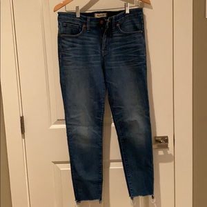 Madewell ankle length skinny jeans